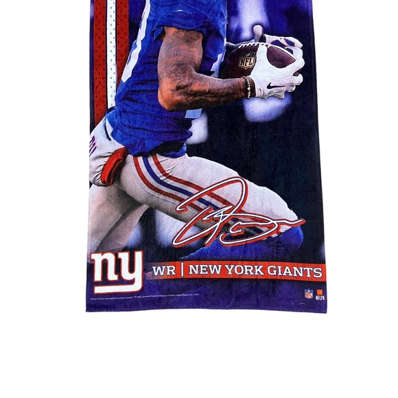 NFL Odell Beckham Jr. New York Giants Wincraft  29 X 58 Beach Pool Dorm Towel - Picture 3 of 7